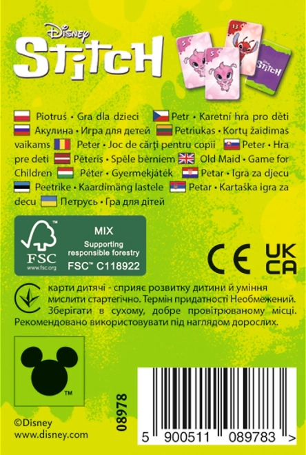 Črni Peter Stitch kartaška igra
