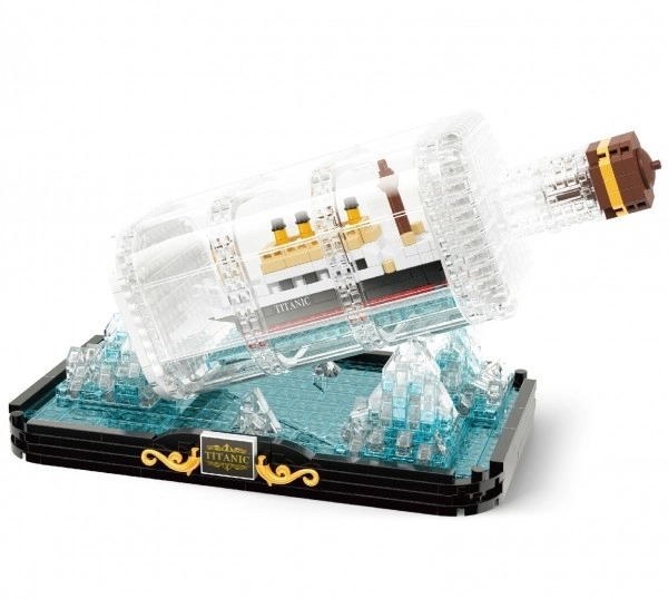Gradbeni komplet KOCO Titanic v steklenici