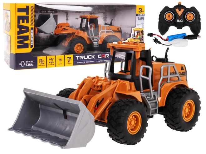 R/C Buldozer s funkcijo svetlobe in dima