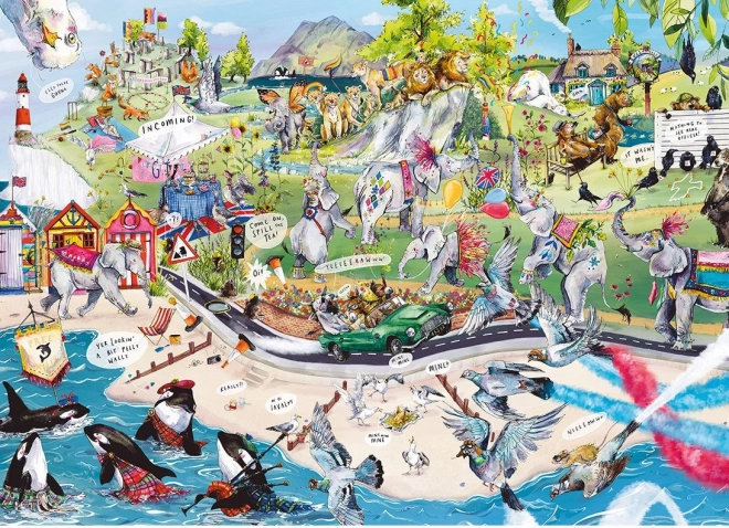 Gibsons Zabavno čredo Puzzle 1000 kosov