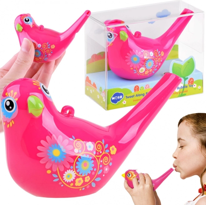 Vodnična ptičja piščalka Water Bird – Roza