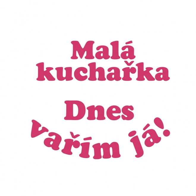 Otroški kostum kuharska s pripomočki - češki tisk