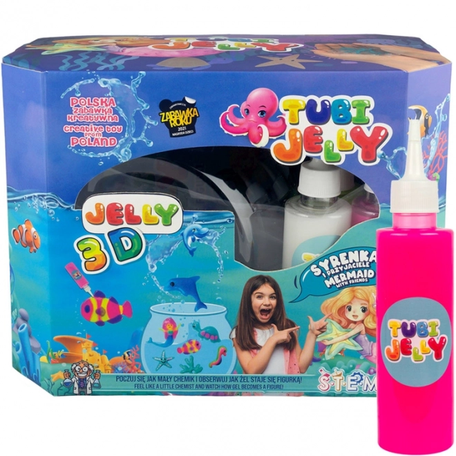 Zabavni komplet Tubi Jelly z velikim akvarijem Morska deklica