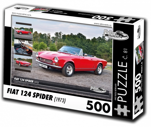 retro-avto puzzle fiat 124 spider (1973) – 500 kosov
