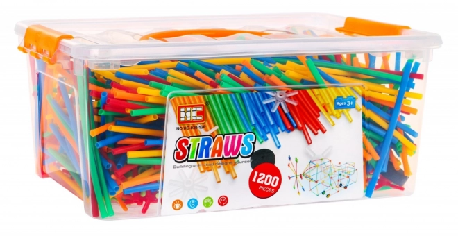 Kreativni gradbeni komplet - slamice 1200 kos