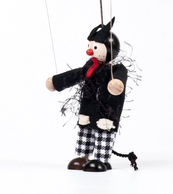 Lesena marioneta hudiček Bruno