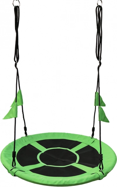 Gugalnica štorkljino gnezdo z zastavicami 100 cm – 2Kids Toys, zelena