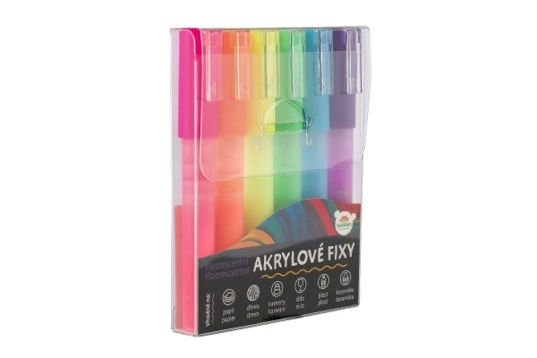 Fluorescenčni akrilne pisala na različne površine 6 kos