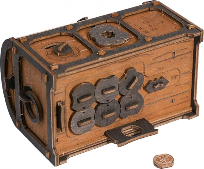Pobeg iz Sobe Skrinja z Zakladom lesen 3D puzzle