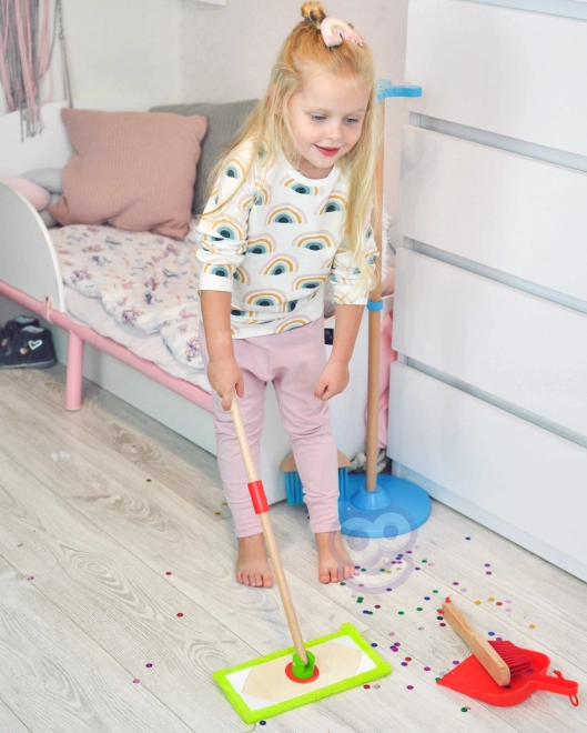 Lesena čistilna set za otroke Tooky Toy