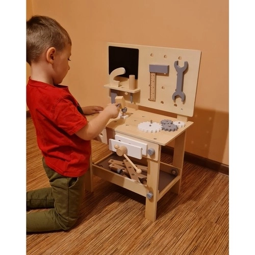 Kruzzel 24820 Otroška lesena delavnica z orodjem