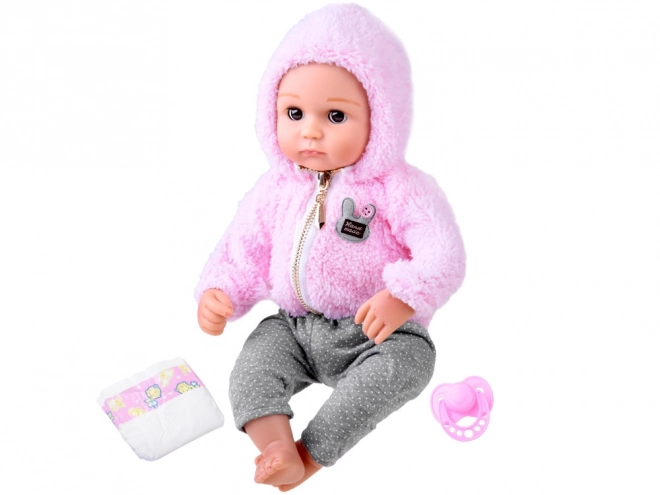 Mehka gumijasta punčka dojenček 43 cm