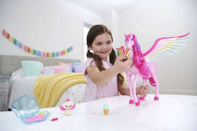 Barbie magični Pegas s svetlobnimi in zvočnimi učinki