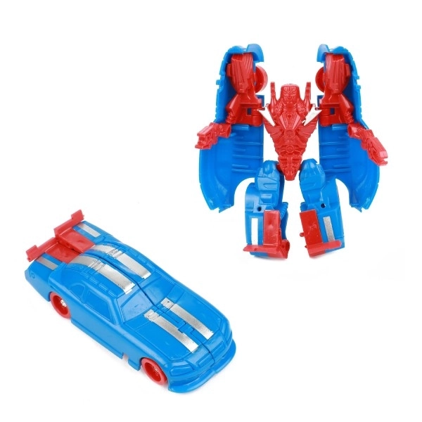 Transformersko vozilo/robot iz plastike 10 cm z barvno mešanico v plastični škatlici 5x10,5cm