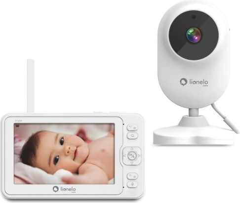 Elektronska varuška s kamero LIONELO Babyline bela