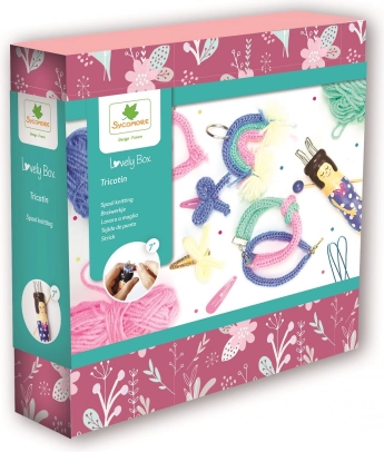 Kreativni komplet z pletilno punčko Lovely Box