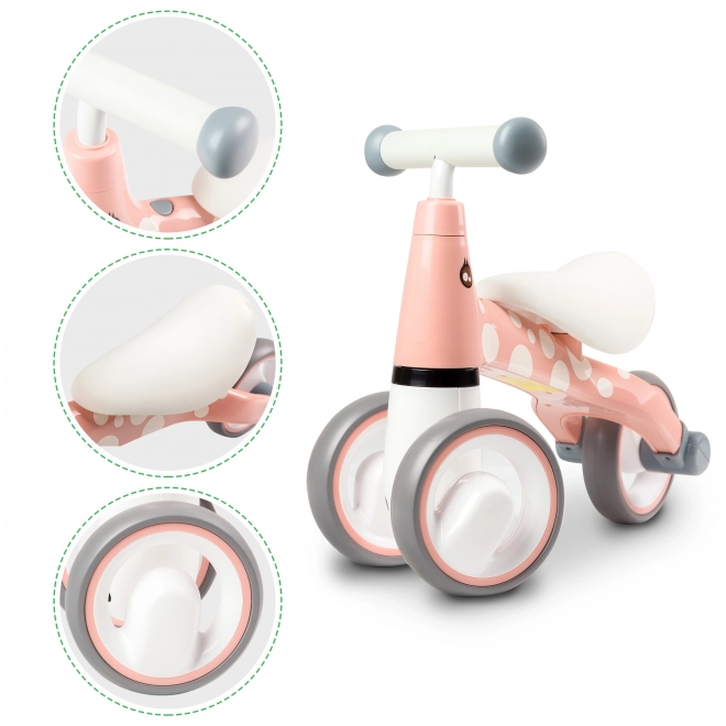 ECOTOYS Potiskalec Flamingo roza