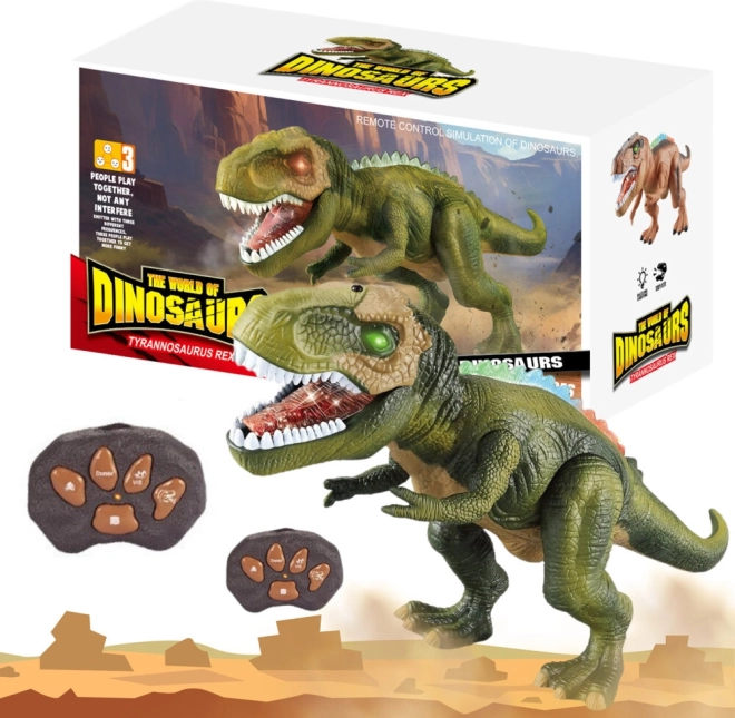 Daljinsko vodeni Dino T‑Rex z lučmi in zvoki