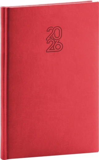 Tedenski dnevnik Aprint 2026 rdeč 15 x 21 cm