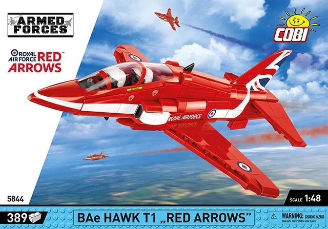 Gradbeni set BAe Hawk T1 Rdeče puščice 389 kosov