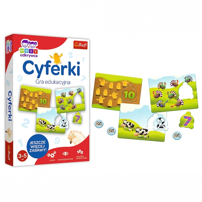 Izobraževalna igra Številke iz serije Mali Odkritelj Trefl