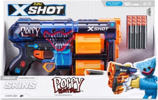 X-SHOT Skins Dread Jumpscare – penast pištola za izstrelke (12 izstrelkov)