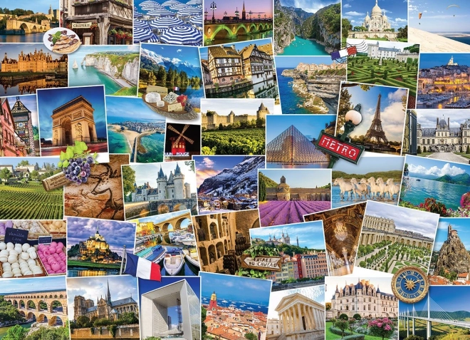 Puzzle Svetobeznik - Francija 1000 kosov od Eurographics