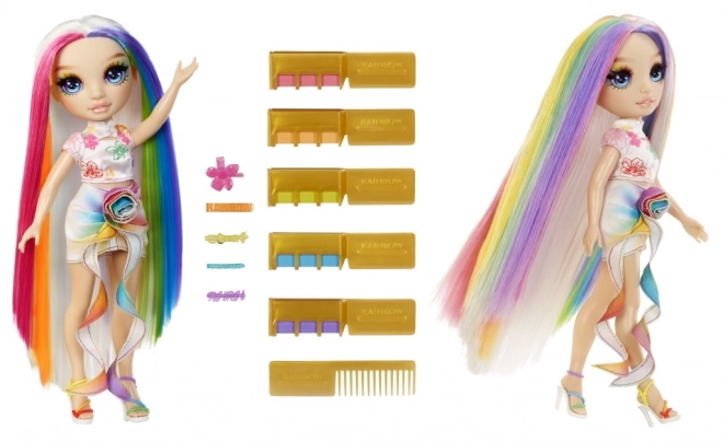 Rainbow High lutka s kredami za lase