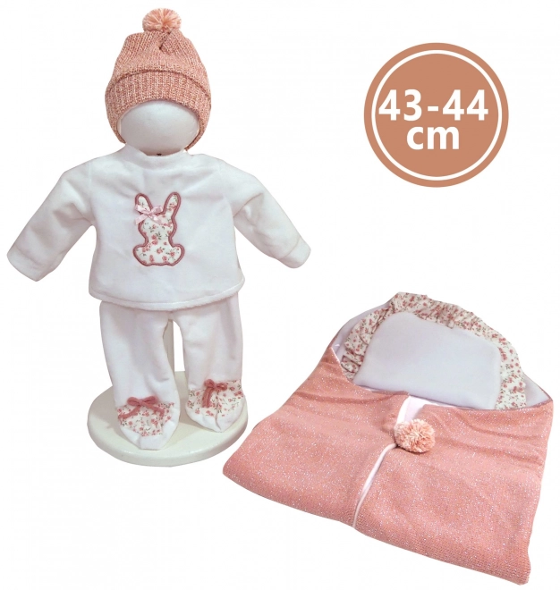 Realistična lutka dojenček z zvoki in mehkim telesom 44 cm