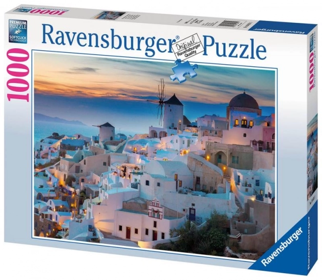 Sestavljanka Večer v Santoriniju 1000 kosov Ravensburger