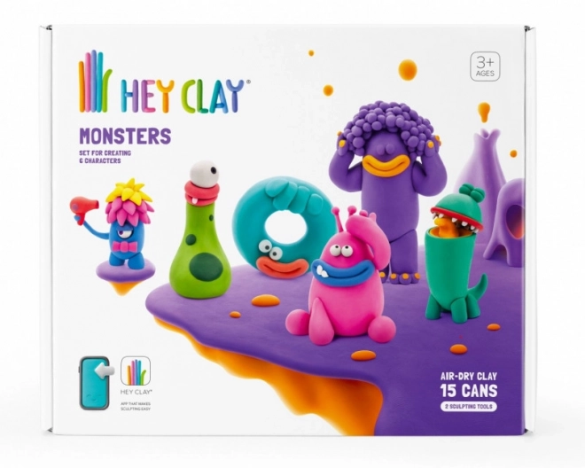 Hej Clay plastični set Pošasti