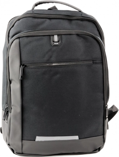 Moški USB poslovni nahrbtnik za prenosnik črn 16 l 45 cm