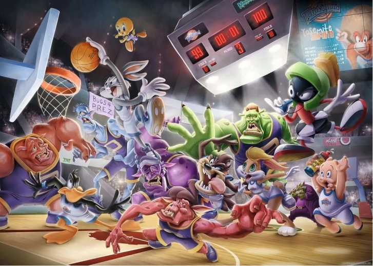 Sestavljanka SPACE JAM final dunk – 1000 koščkov RAVENSBURGER
