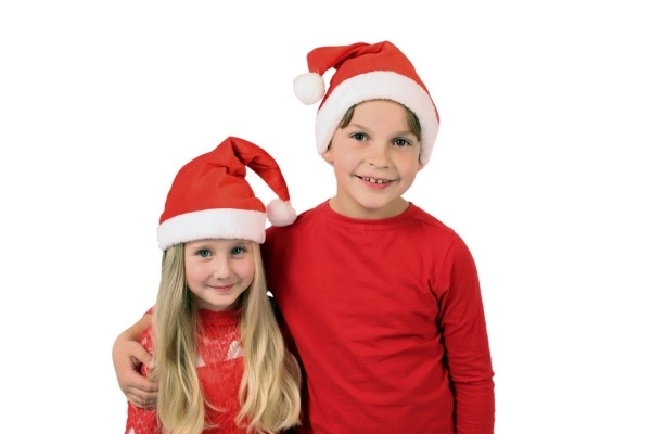 otroška božična kapa premer 25 cm na kartici karneval
