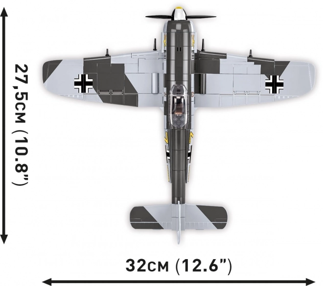 Zgradbena igrača Zgodovinska zbirka WWII Focke-Wulf FW 190 A-3 382 kock