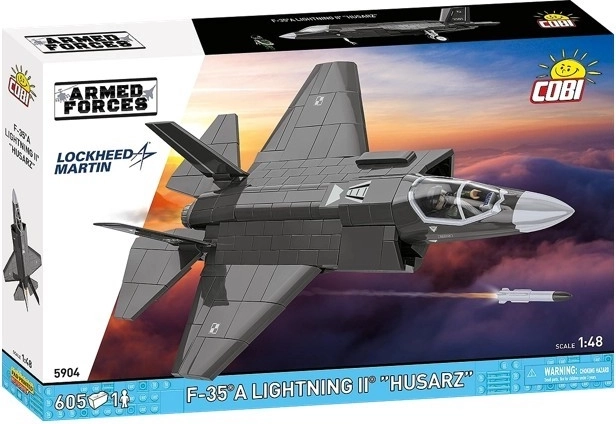Gradbeni komplet letala F‑35A Lightning II »Husarz« 1:48 (COBI, 605 delčkov)