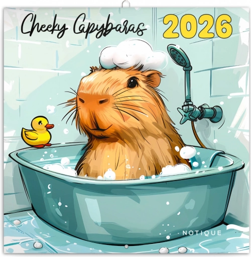 Beležniški koledar Nagajive kapibare 2026