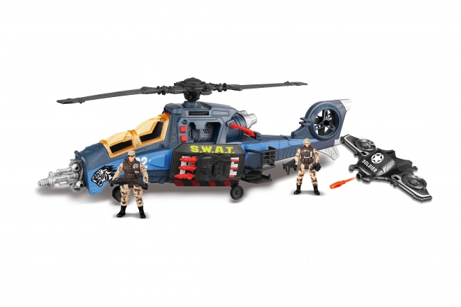 Helikopter z figuricami in učinki 60 cm
