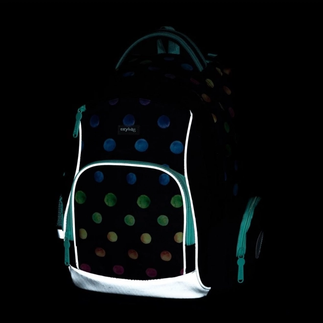OXYBAG Šolski komplet 3 kosi OXY GO Pikice