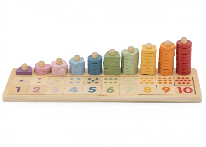 Leseno abacus in sortirna igrača Montessori od PolarB