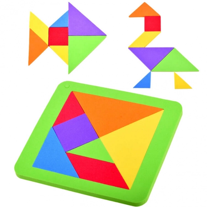 Barvna logična sestavljanka Tangram iz mehke pene