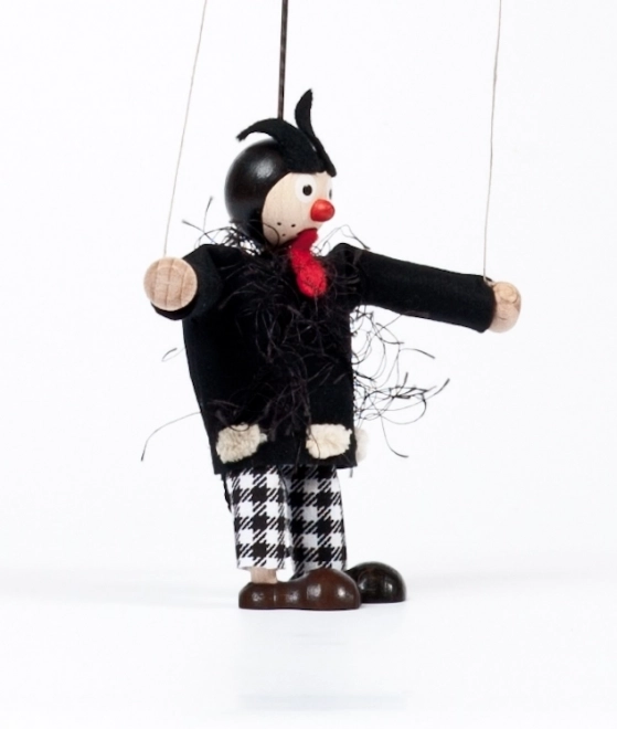Lesena marioneta hudiček Bruno