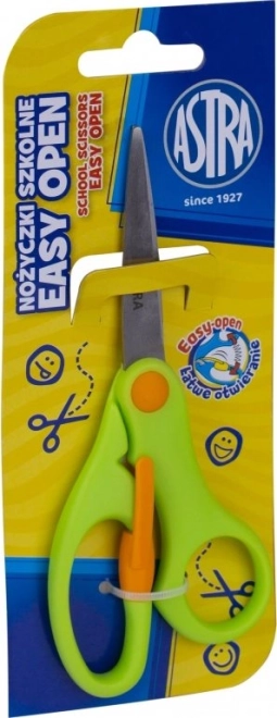 Astra ergonomske škarje z vzmetjo, zaobljena konica (mešanica barv)
