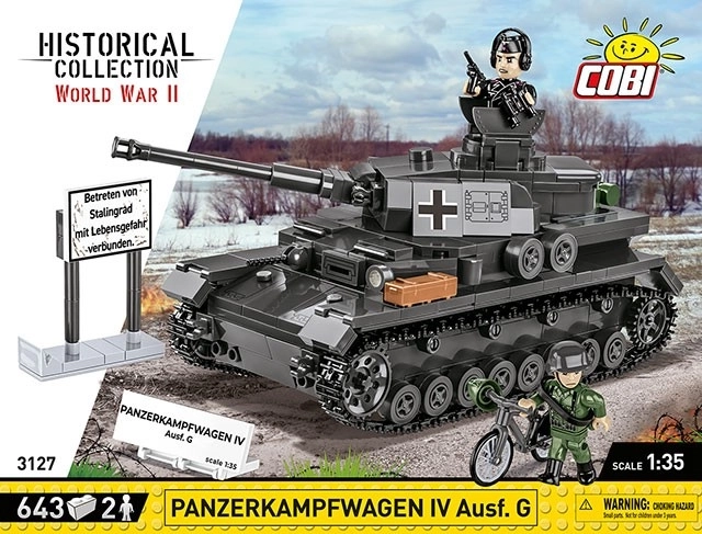 COBI 3127 Druga svetovna vojna Nemški tank Panzerkampfwagen IV Ausf. G 1:35