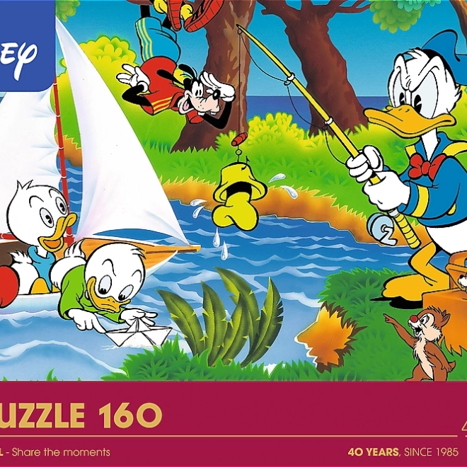 Puzzle Pustolovščina ob jezeru 160 kosov
