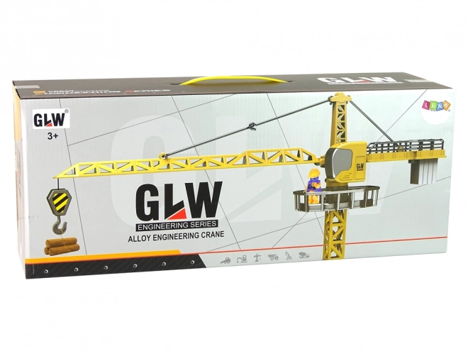 Gradbeni žerjav 95 cm rumen