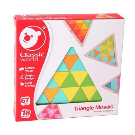 CLASSIC WORLD Lesena Mozaika Trikotnik