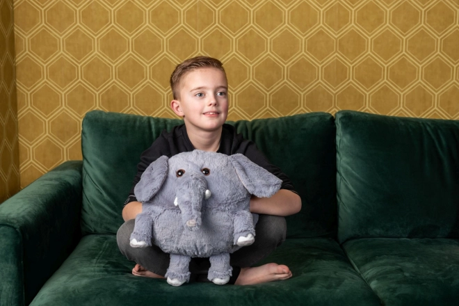 Topel plišast slon vzglavnik 3 v 1 od Cozy Noxxiez