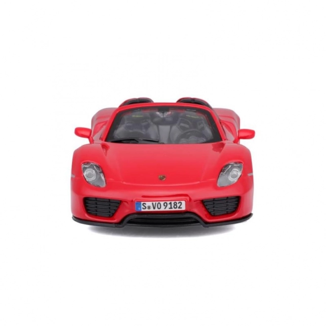 Bburago Porsche 918 Spyder rdeči model 1:24