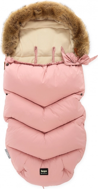 Zimska vreča Fluffy, stara rožnata